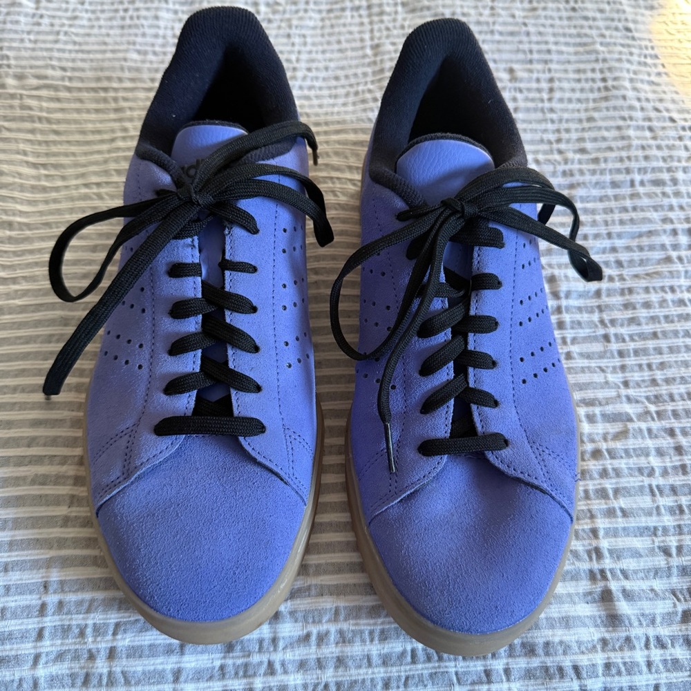 Purple Suede Adidas Sneakers